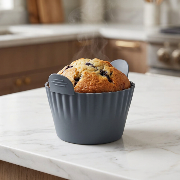 Silicone Cups 3-Piece Slate Gray - luxury